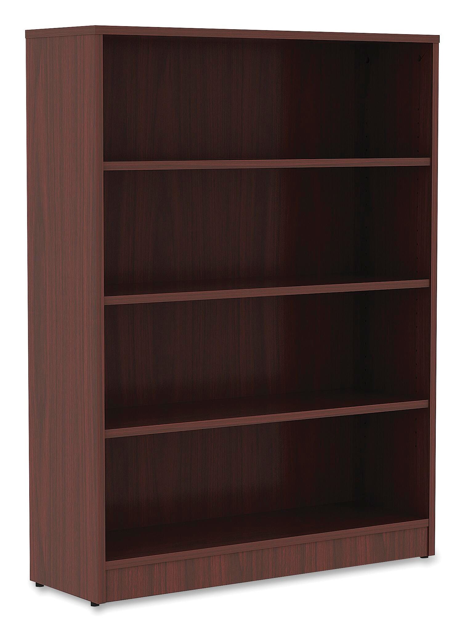 Classroom Select Laminate 4 Shelf Bookcase, 36 x 12 x 48 Inches, Mahogany 1575458